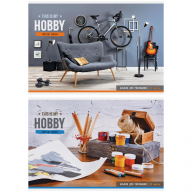 Альбом для рисования А4, 32 л., скоба, обложка мелованный картон, ArtSpace, 203 х 290 мм, "Увлечения. My hobby", А32_26224, 280652