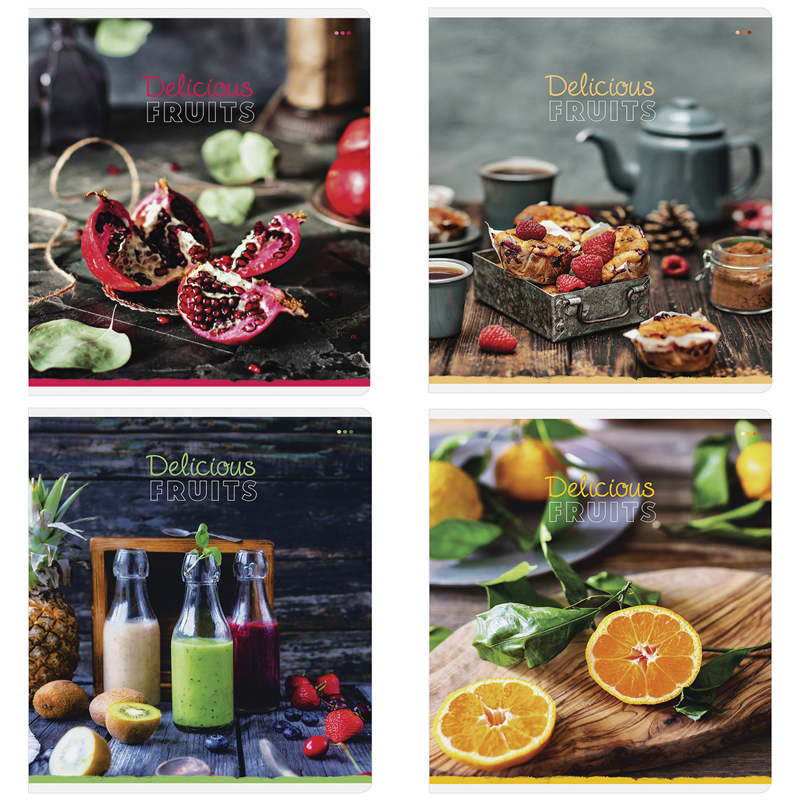 Тетрадь 48 л., А5 (165 х 205 мм), скоба, клетка, обложка картон, ArtSpace "Стиль. Delicious", Т48к_24410, 276211