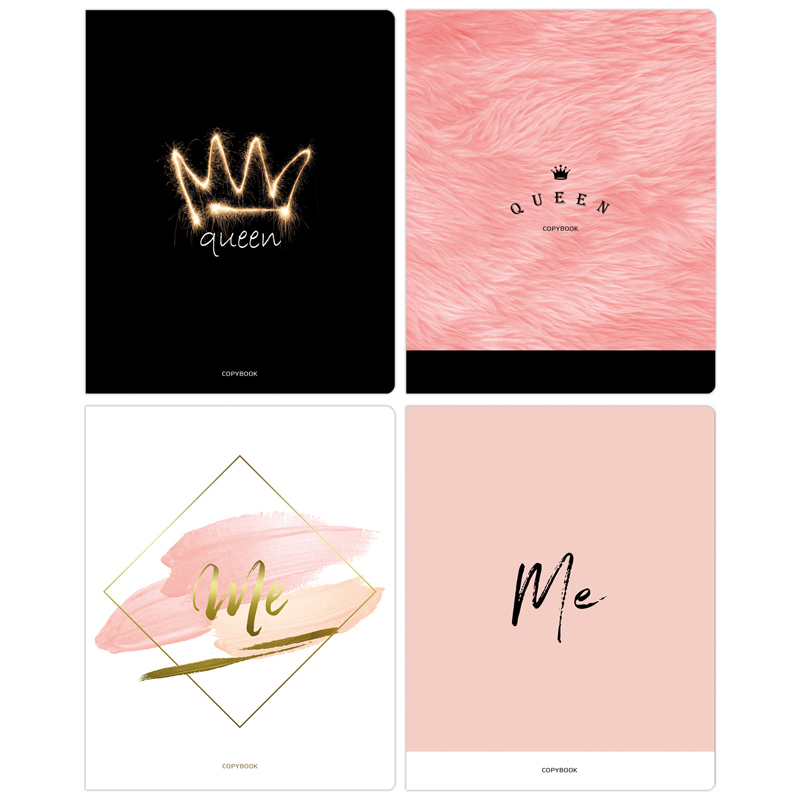 Тетрадь 48 л., А5 (165 х 205 мм), скоба, клетка, обложка картон, BG "Queen", Т5ск48 8604, 315271