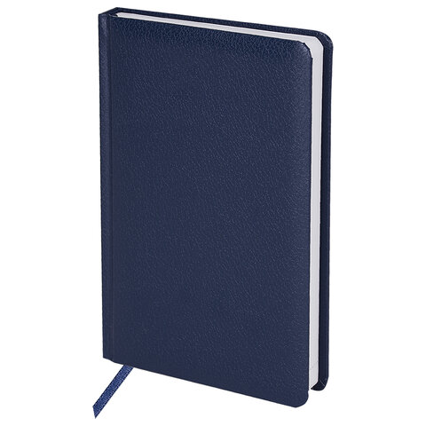 Ежедневник недатированный А5 (148 х 218 мм), 136 л., BRAUBERG "Profile", балакрон, синий, 123426