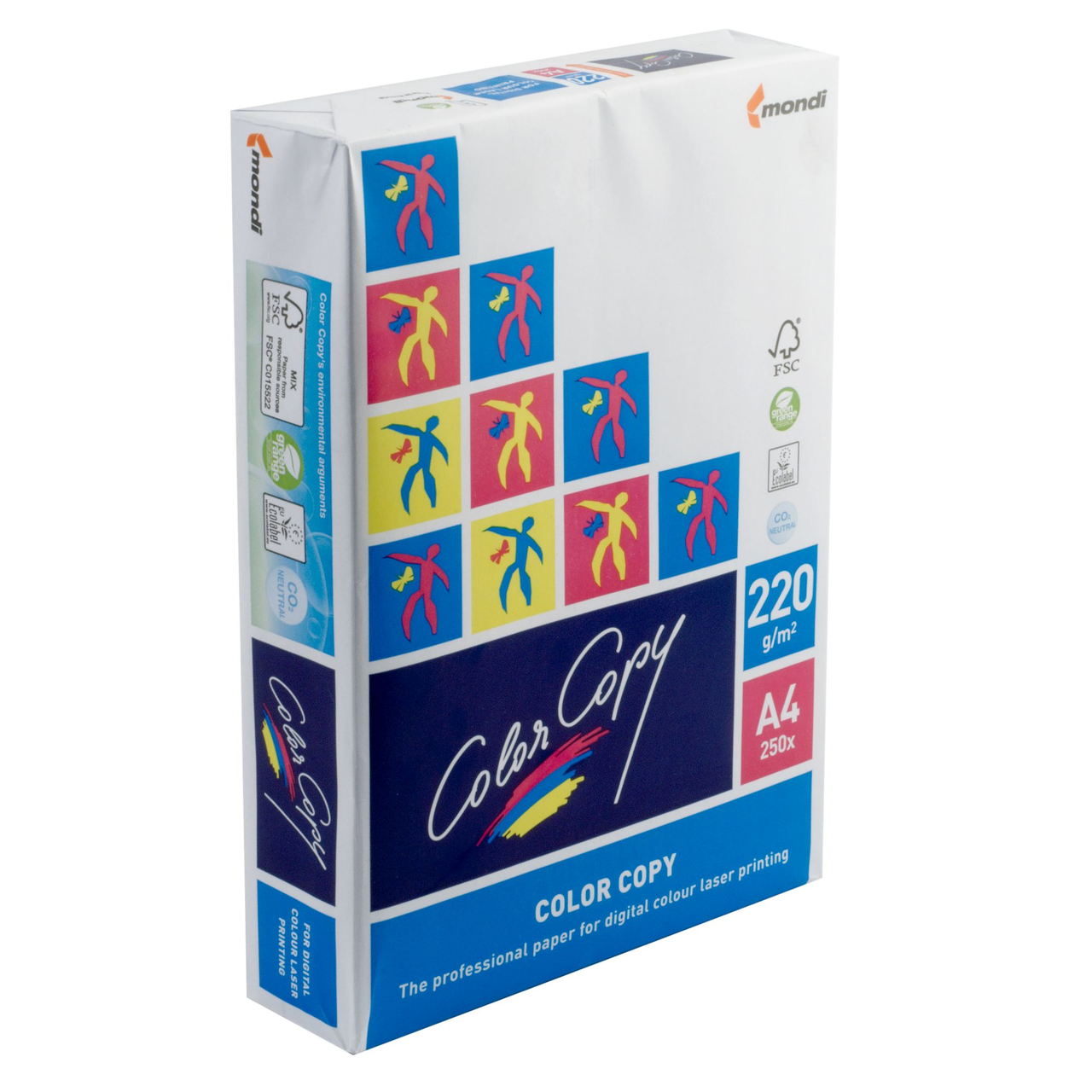 Бумага Color copy А4, 220г/м2, 250л., 161%