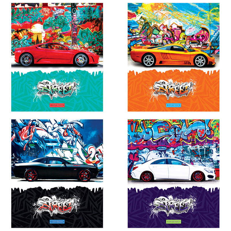 Тетрадь 48 л., А5 (165 х 205 мм), скоба, клетка, обложка картон, ArtSpace "Техника. Street style", Т48к_29812, 294714