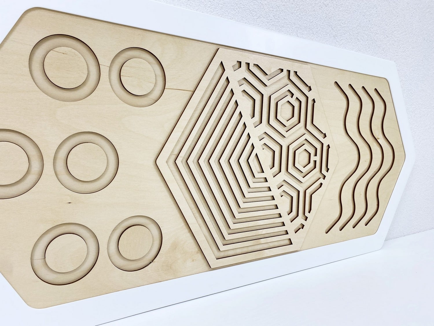 Панель декоративная тактильная - «Рельефные формы»