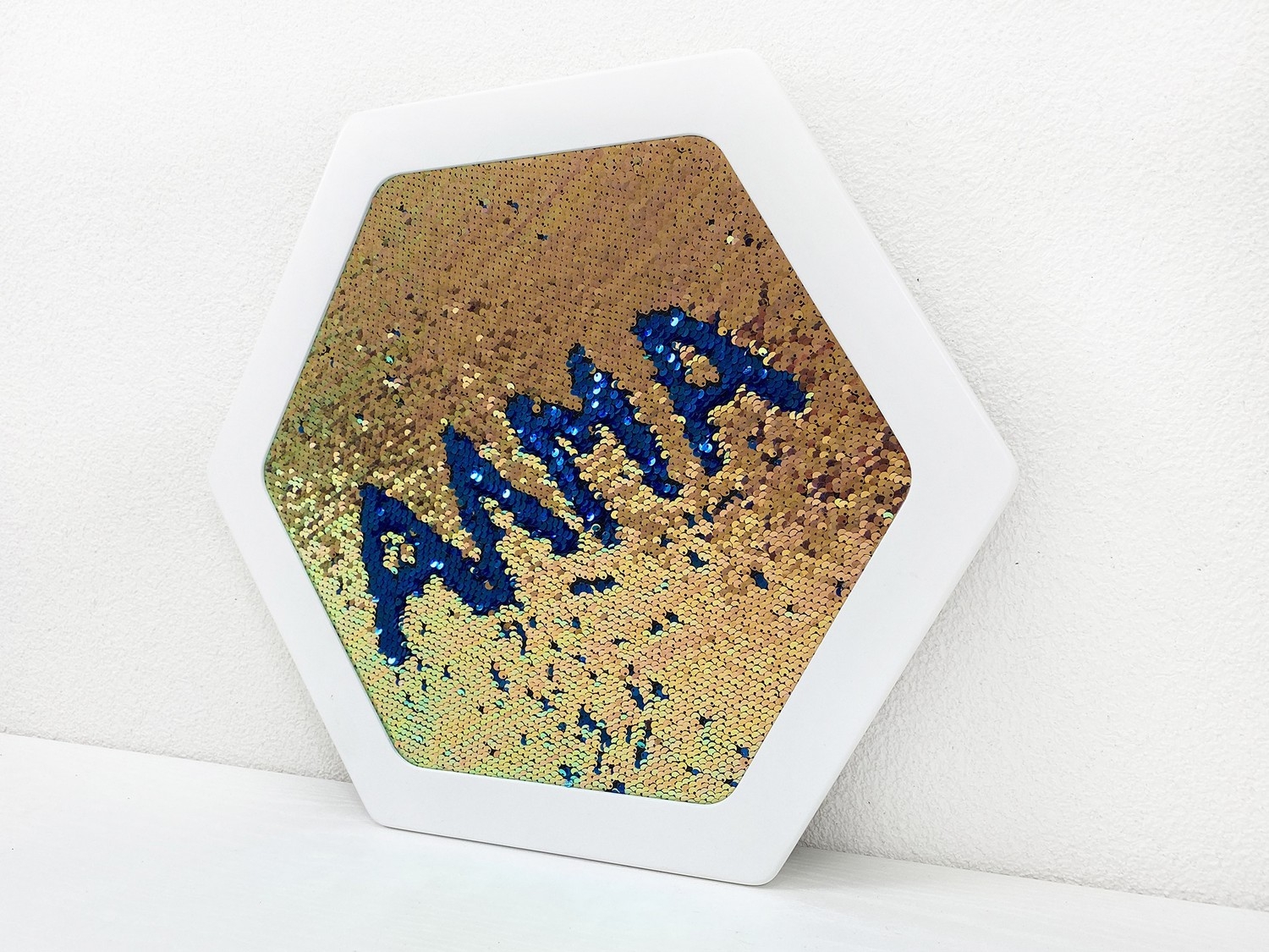 Панель декоративная тактильная - «Радужная пайетка»