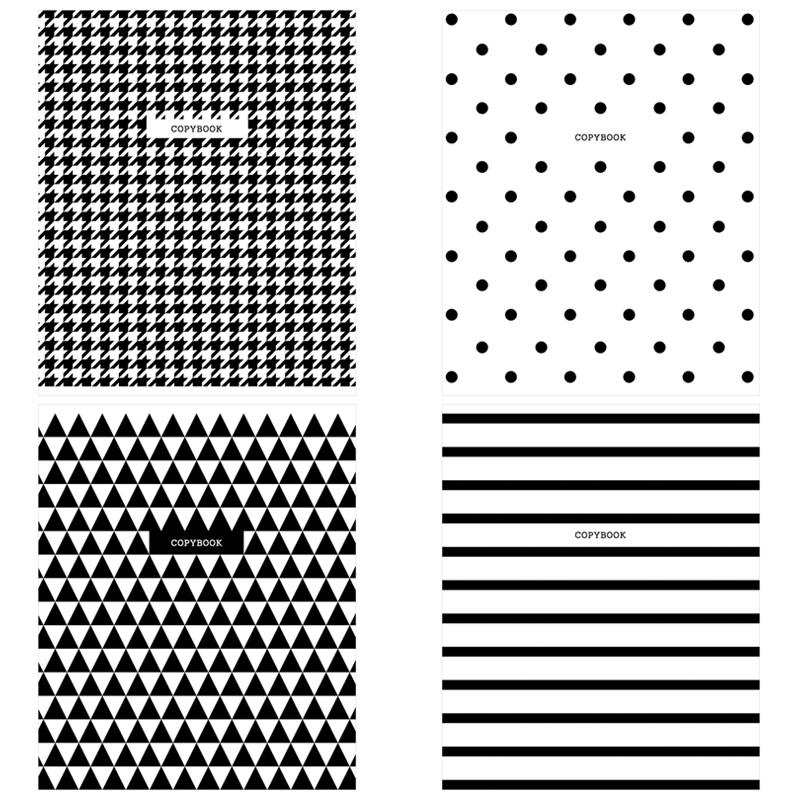 Тетрадь 48 л., А5 (165 х 205 мм), скоба, клетка, обложка картон, ArtSpace "Узоры. BW Pattern", Т48к_29662, 294620