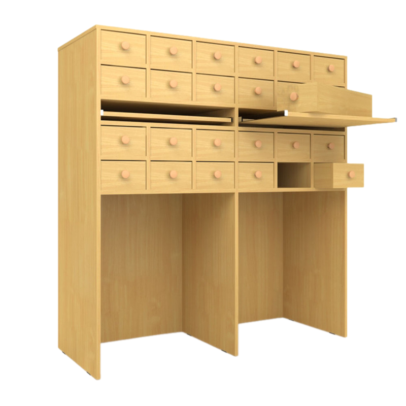 Шкаф картотечный 24 ящика Размеры, мм1232х5001322 мм, Бук Лц.ШдК-24