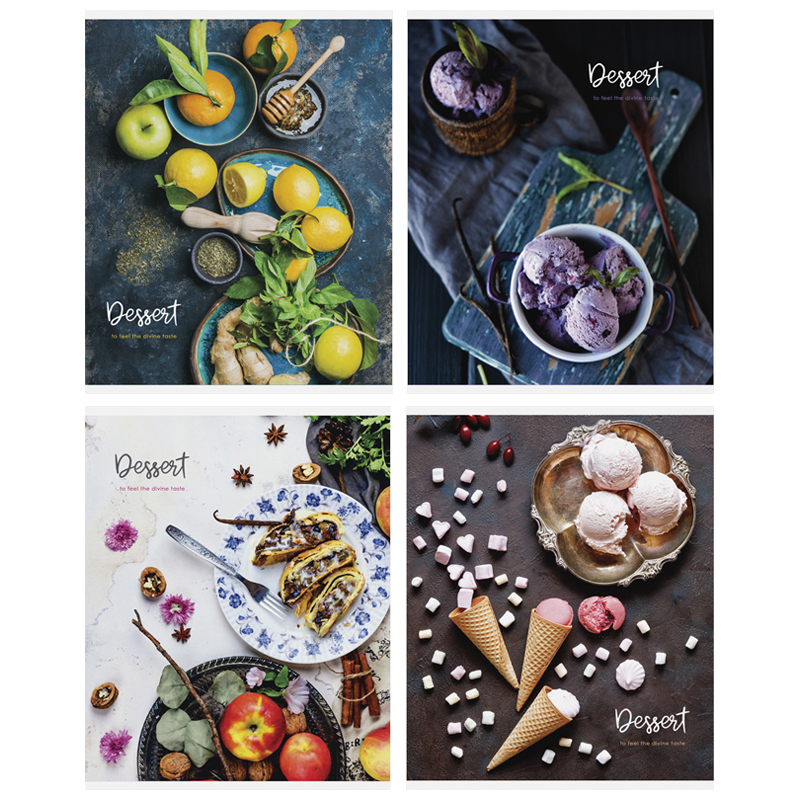 Тетрадь 48 л., А5 (165 х 205 мм), скоба, клетка, обложка картон, ArtSpace "Стиль. Beauty dessert", Т48к_24366, 276189