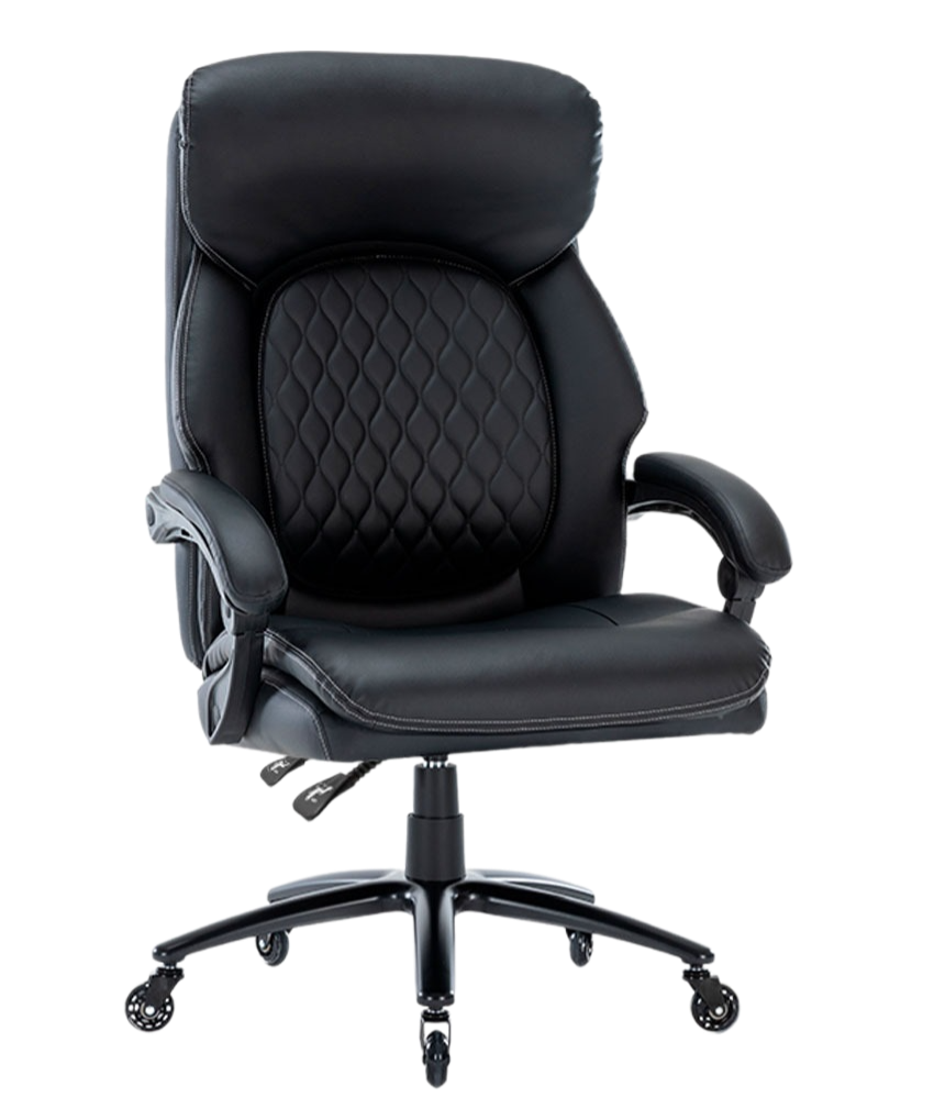 Кресло офисное Chairman СН412 Россия экокожа черная