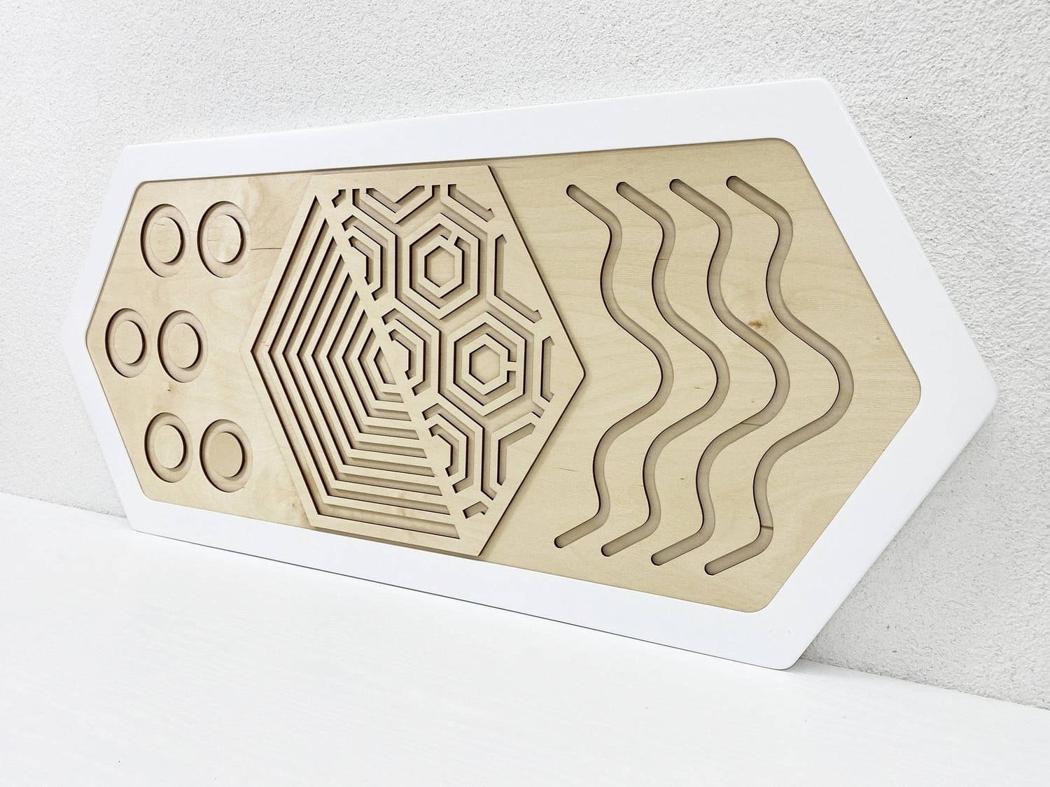 Панель декоративная тактильная - «Рельефные формы»